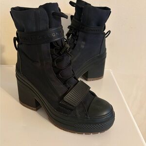 Converse GR82 Leather Lug Heel Clove Black Boots